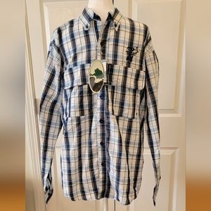 Mossy Oak by Colosseum Plaid Fishing Shirt - Size M - New with Tags